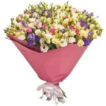 Букет из 51 нежной эустомы